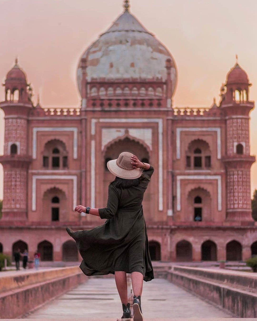 Traveller at Safdarjung Tomb Delhi